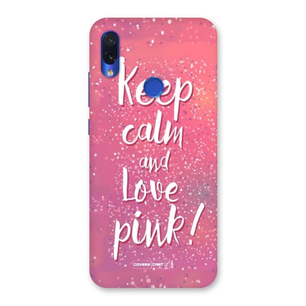 Love Pink Back Case for Redmi Note 7