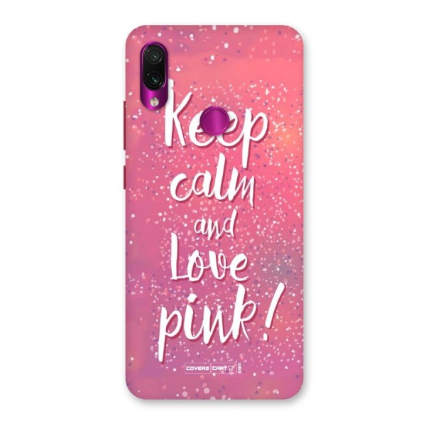 Love Pink Back Case for Redmi Note 7 Pro