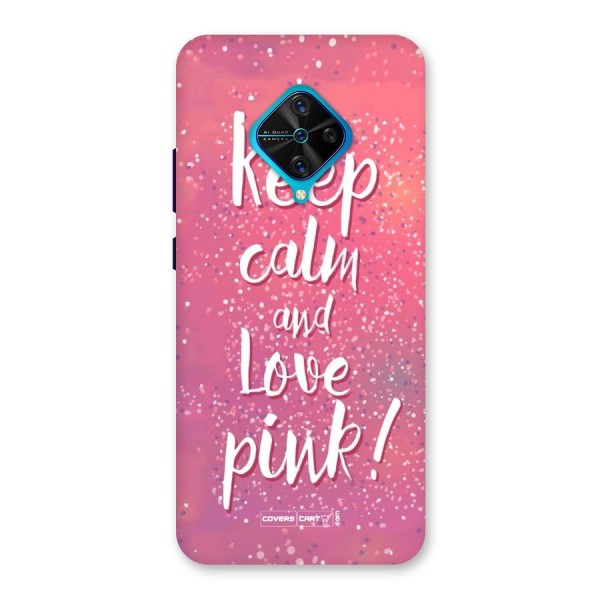 Love Pink Back Case for Vivo S1 Pro