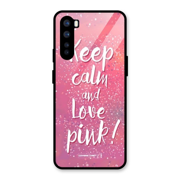 Love Pink Glass Back Case for OnePlus Nord