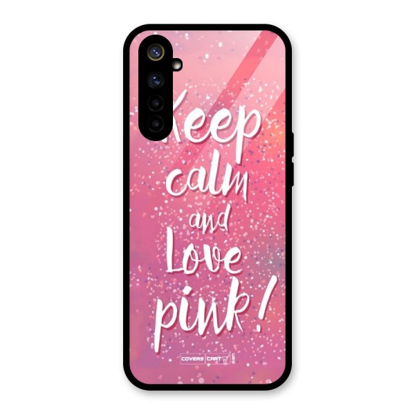 Love Pink Glass Back Case for Realme 6