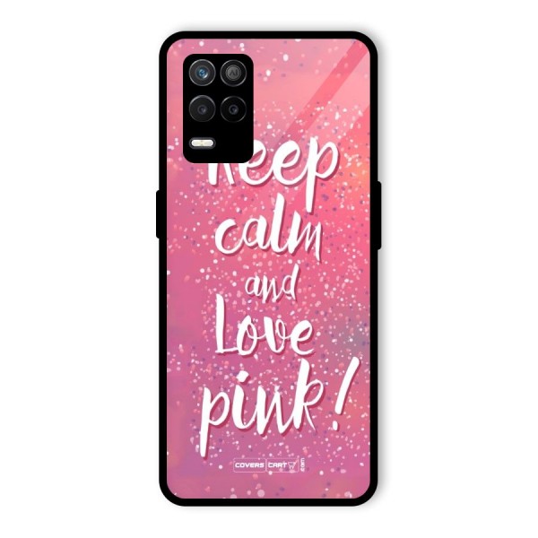 Love Pink Glass Back Case for Realme 9 5G