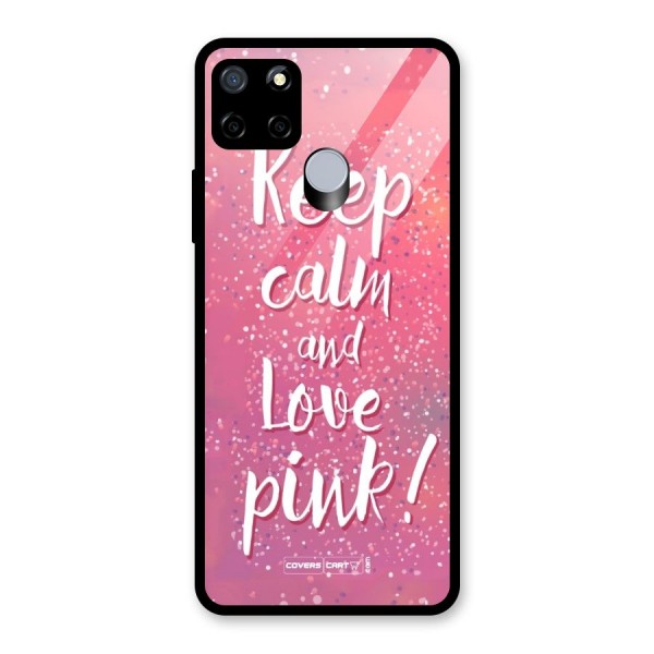 Love Pink Glass Back Case for Realme C12