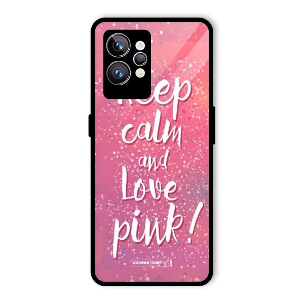 Love Pink Glass Back Case for Realme GT2 Pro