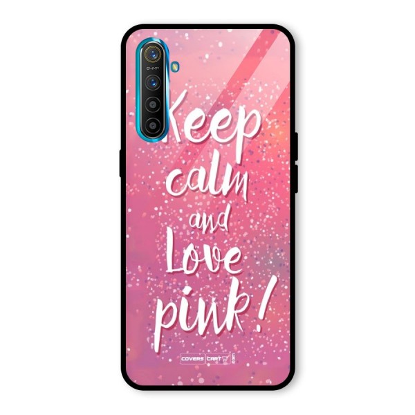 Love Pink Glass Back Case for Realme XT