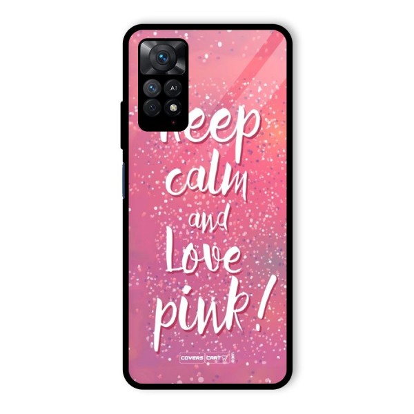 Love Pink Glass Back Case for Redmi Note 11 Pro Plus 5G