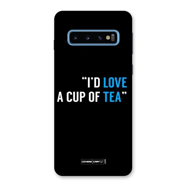 Love Tea Back Case for Galaxy S10