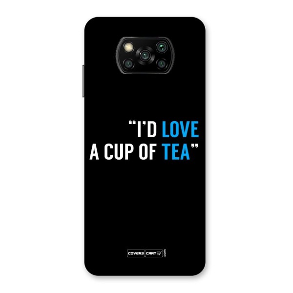 Love Tea Back Case for Poco X3