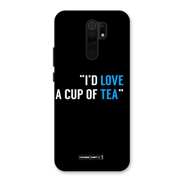 Love Tea Back Case for Redmi 9 Prime