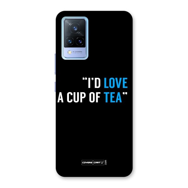 Love Tea Back Case for Vivo V21 5G