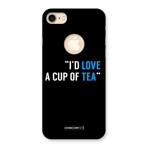 Love Tea Back Case for iPhone 8 Logo Cut