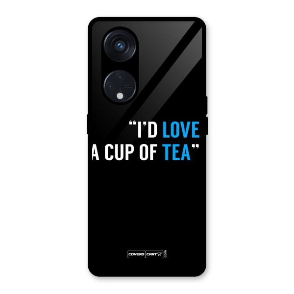 Love Tea Glass Back Case for Reno8 T 5G