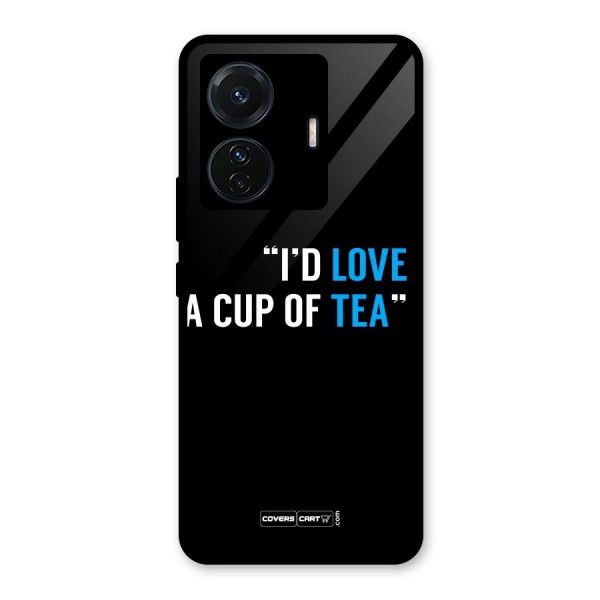 Love Tea Glass Back Case for Vivo T1 Pro