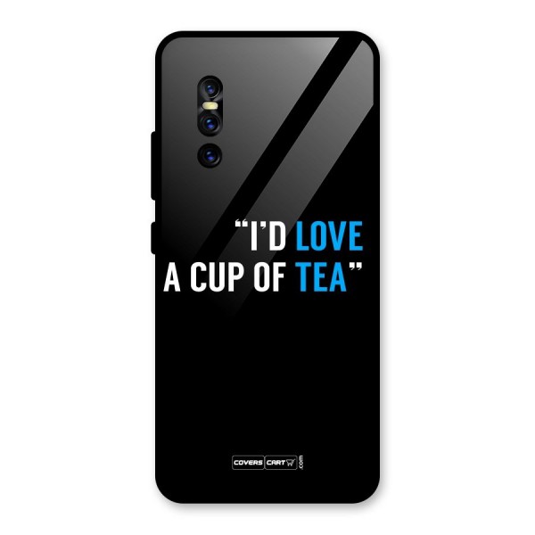 Love Tea Glass Back Case for Vivo V15 Pro