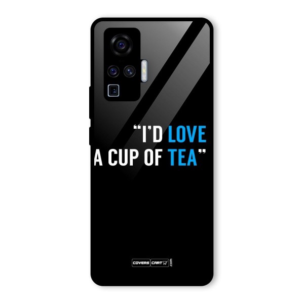 Love Tea Glass Back Case for Vivo X50 Pro