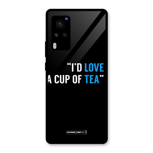 Love Tea Glass Back Case for Vivo X60 Pro