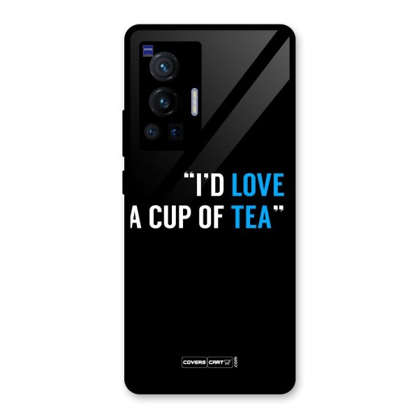 Love Tea Glass Back Case for Vivo X70 Pro