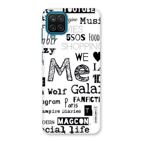 Love Things Back Case for Galaxy F12