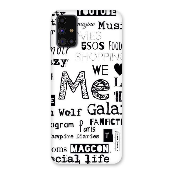 Love Things Back Case for Galaxy M31s