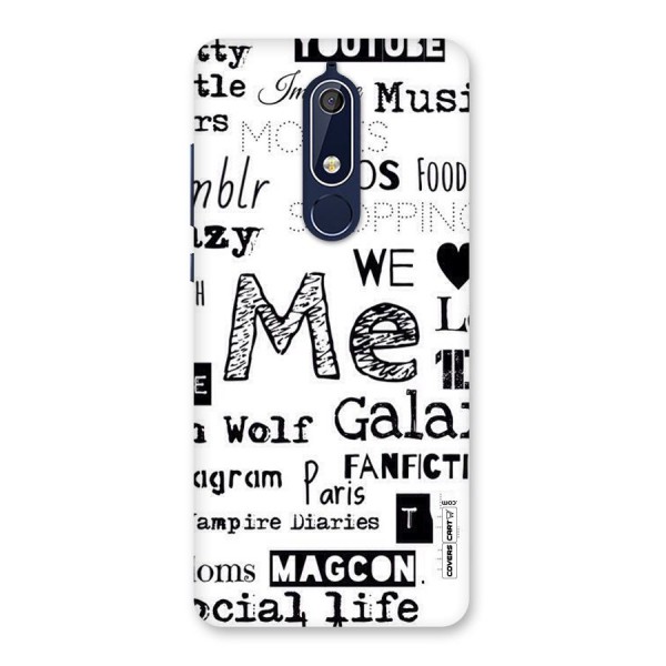 Love Things Back Case for Nokia 5.1