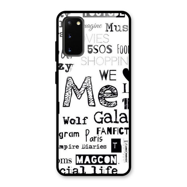 Love Things Glass Back Case for Galaxy S20