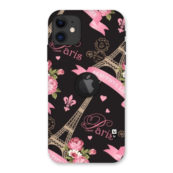 Love Tower Back Case for iPhone 11 Logo Cut