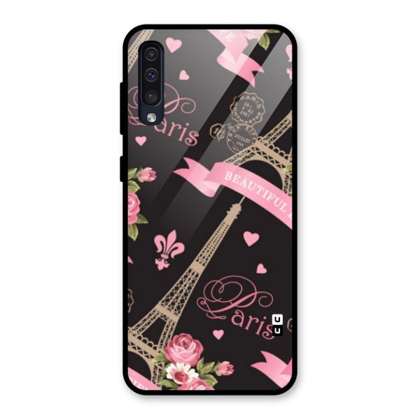 Love Tower Glass Back Case for Galaxy A50s