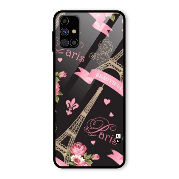 Love Tower Glass Back Case for Galaxy M31s