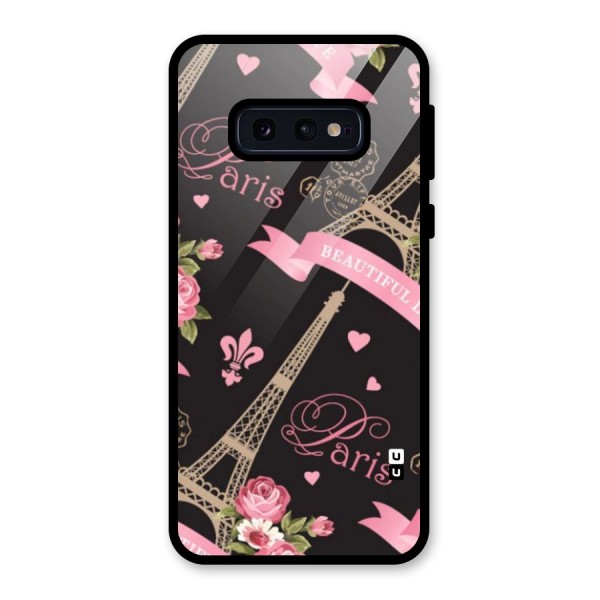 Love Tower Glass Back Case for Galaxy S10e