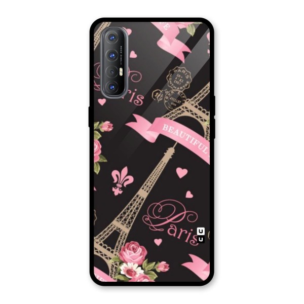 Love Tower Glass Back Case for Oppo Reno3 Pro