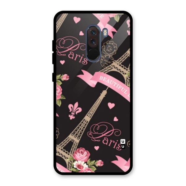 Love Tower Glass Back Case for Poco F1