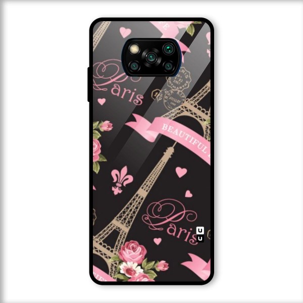 Love Tower Glass Back Case for Poco X3