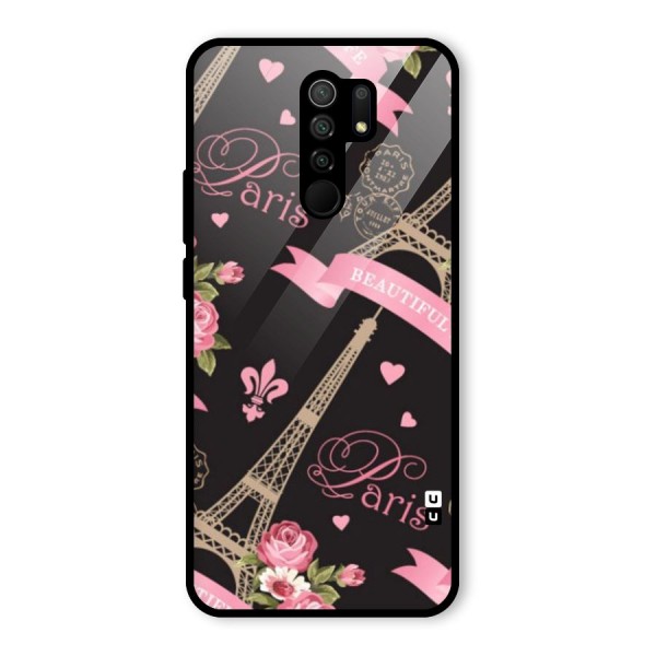 Love Tower Glass Back Case for Redmi 9 Prime