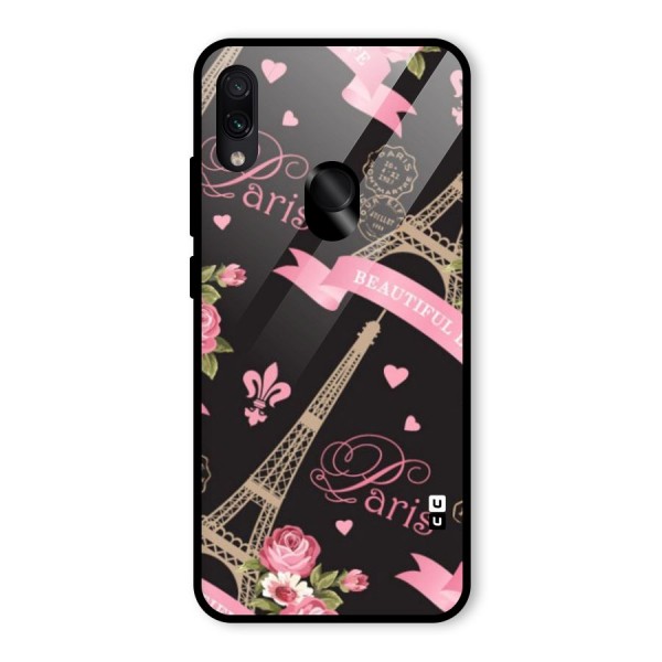 Love Tower Glass Back Case for Redmi Note 7