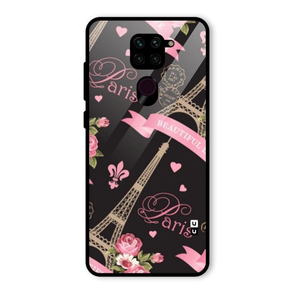 Love Tower Glass Back Case for Redmi Note 9