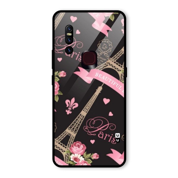 Love Tower Glass Back Case for Vivo V15