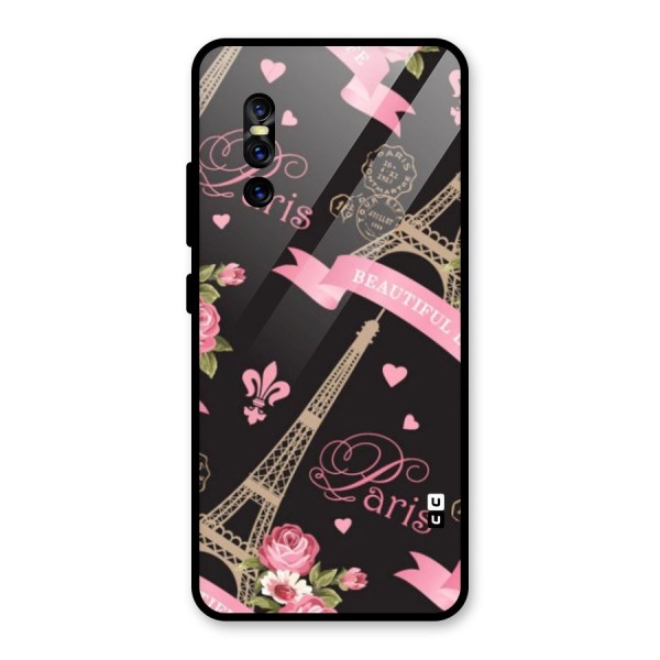 Love Tower Glass Back Case for Vivo V15 Pro