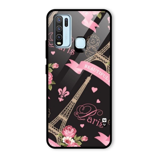 Love Tower Glass Back Case for Vivo Y30