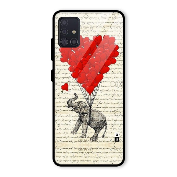 Love Weight Glass Back Case for Galaxy A51