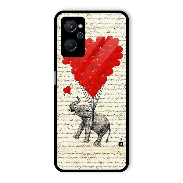 Love Weight Glass Back Case for Realme 9i