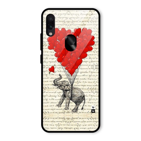 Love Weight Glass Back Case for Redmi Note 7