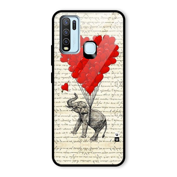 Love Weight Glass Back Case for Vivo Y30