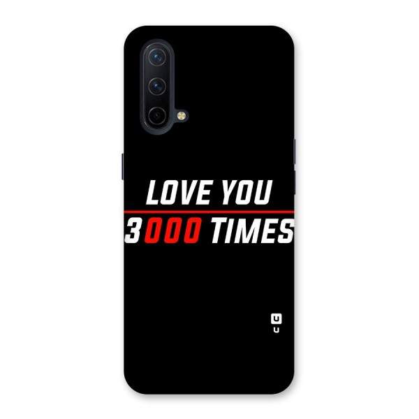 Love You 3000 Times Back Case for OnePlus Nord CE 5G