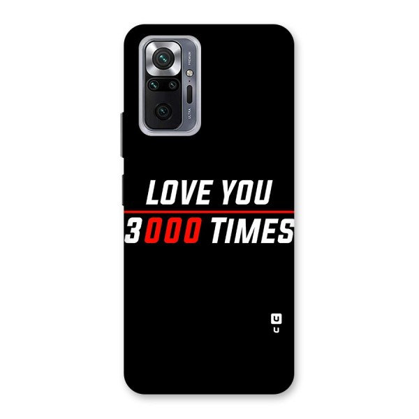 Love You 3000 Times Back Case for Redmi Note 10 Pro