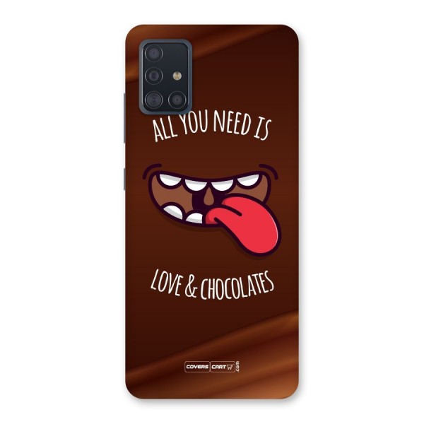 Love and Chocolates Back Case for Galaxy A51