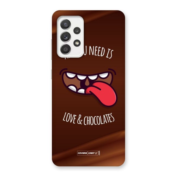 Love and Chocolates Back Case for Galaxy A52