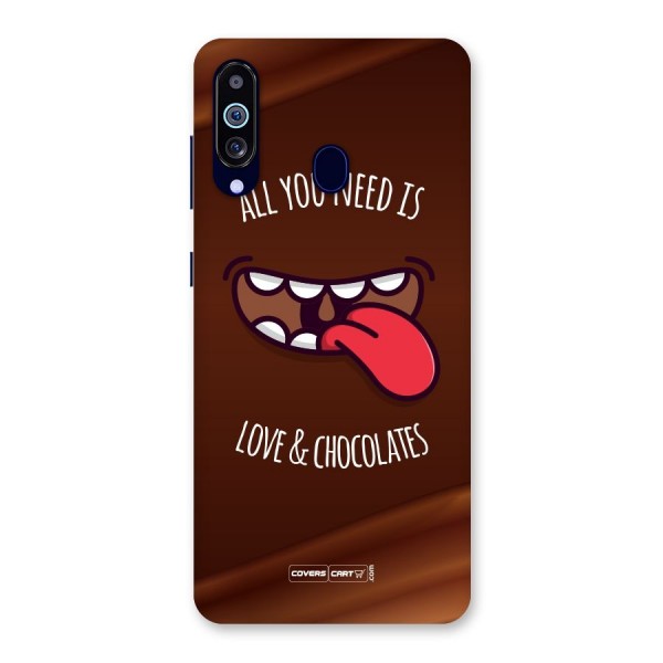 Love and Chocolates Back Case for Galaxy A60