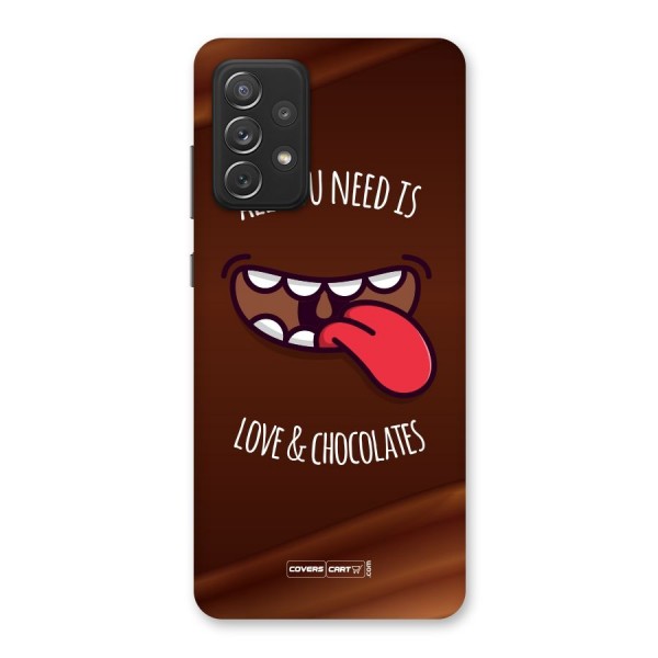 Love and Chocolates Back Case for Galaxy A72