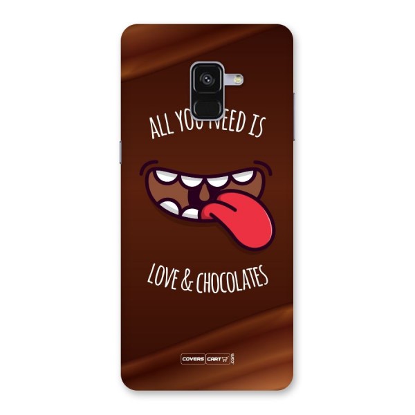 Love and Chocolates Back Case for Galaxy A8 Plus