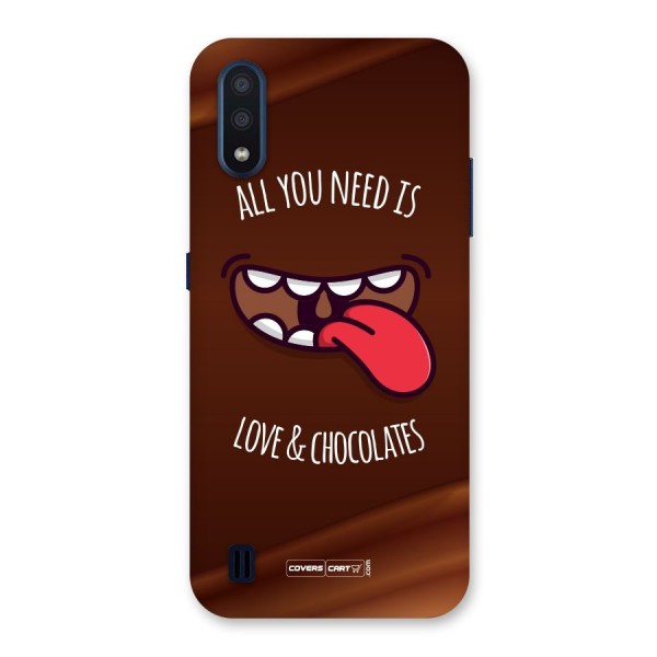 Love and Chocolates Back Case for Galaxy M01